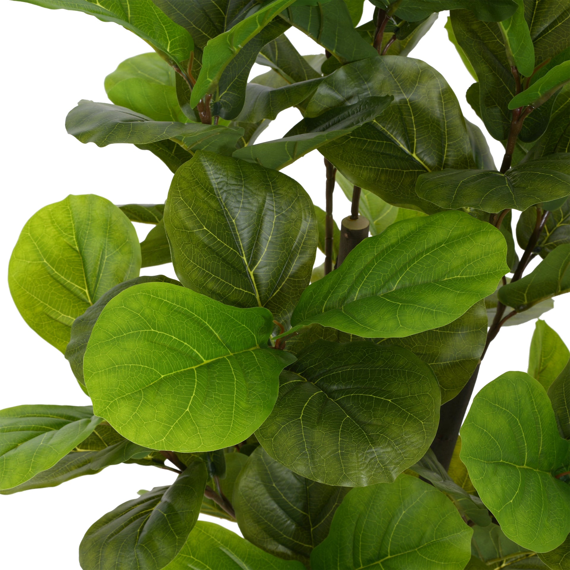 51' Artificial Fiddle Leaf Fig Tree With Pot
