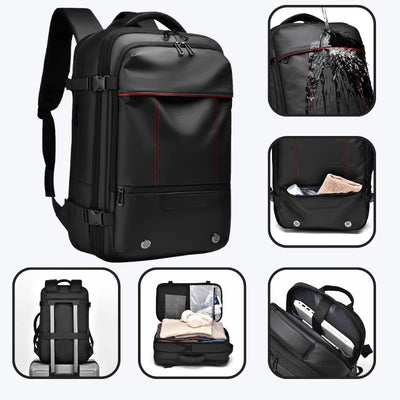 Men's Backpack Business Travel Backpack Large Capacity Expansion Multifunctional Vacuum Compression Backpack for Men