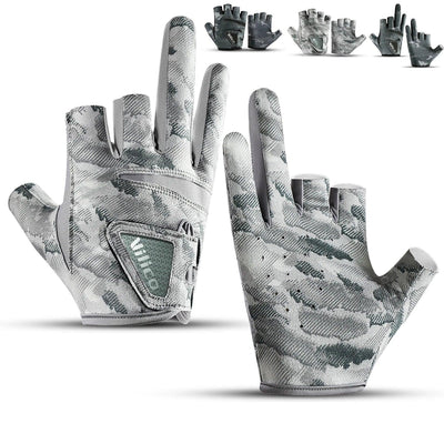 Outdoor fishing equipment - thin comfortable breathable leak proof 3-finger lure fishing gloves