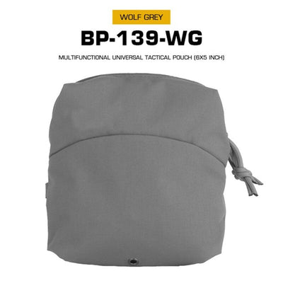 Tactical 6x5in GP MOLLE pouch for mags, fits FCPC or Utility GP Backpack.