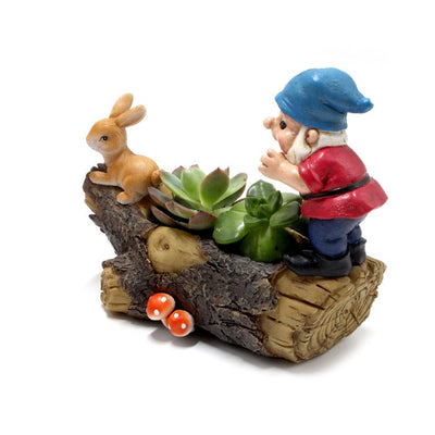 Dwarf Rabbit Flower Pot Decoration Creative Elf Flower Pot Garden Decoration