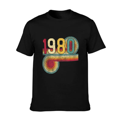 1980 40th Birthday Gift Vintage Retro Men Women 40 Years Old Durable T-Shirt