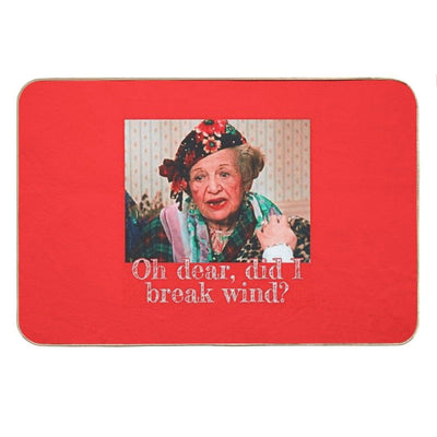 Oh Dear, Did I Break Wind Christmas Vacation (Red Border) Bath Mat