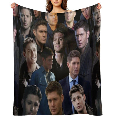 Dean Winchester Collage Throw Blanket