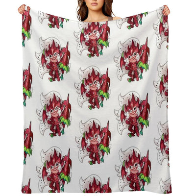 Pitaya Dragon Cookie Wrinkle-free Throw Blanket