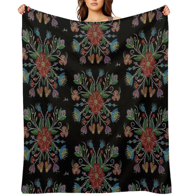 Growth of Happiness Easy Care Throw Blanket