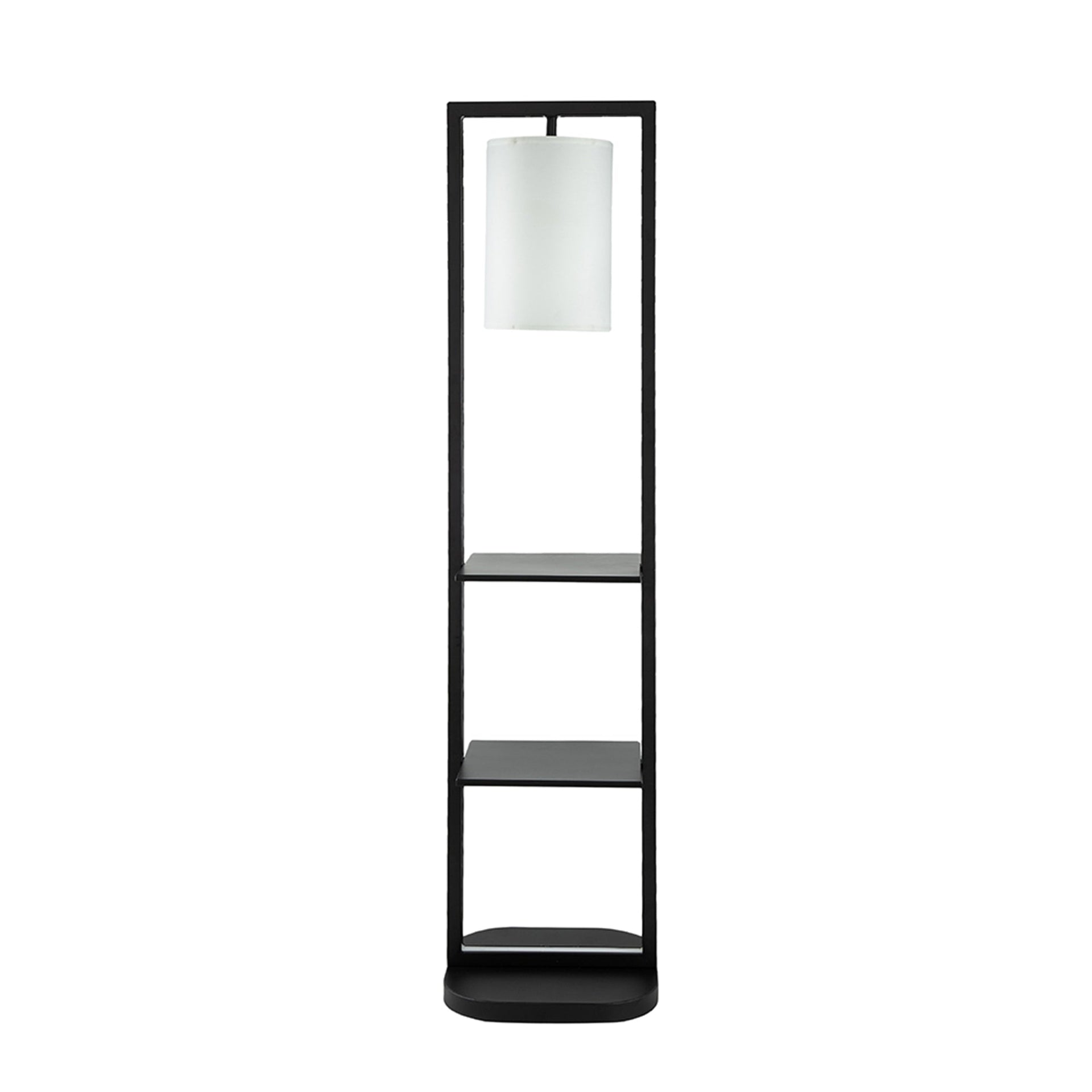 16.5x17x74' Two Tiered Vertical Shelving Stand with Light (Not include Bulb)