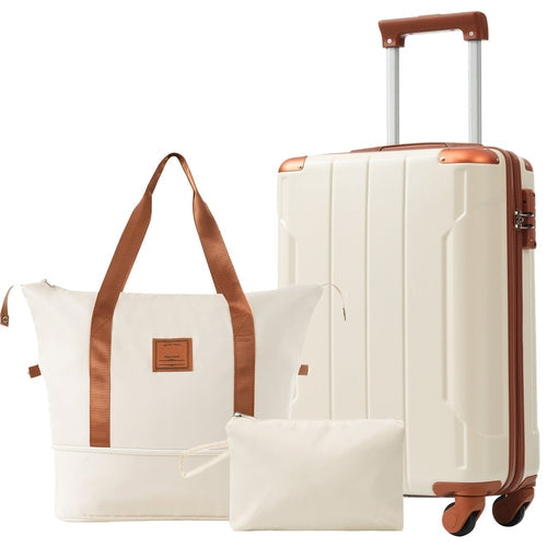 Hardshell Luggage Sets 3 Piece Carry-on Suitcases with Wheels, TSA