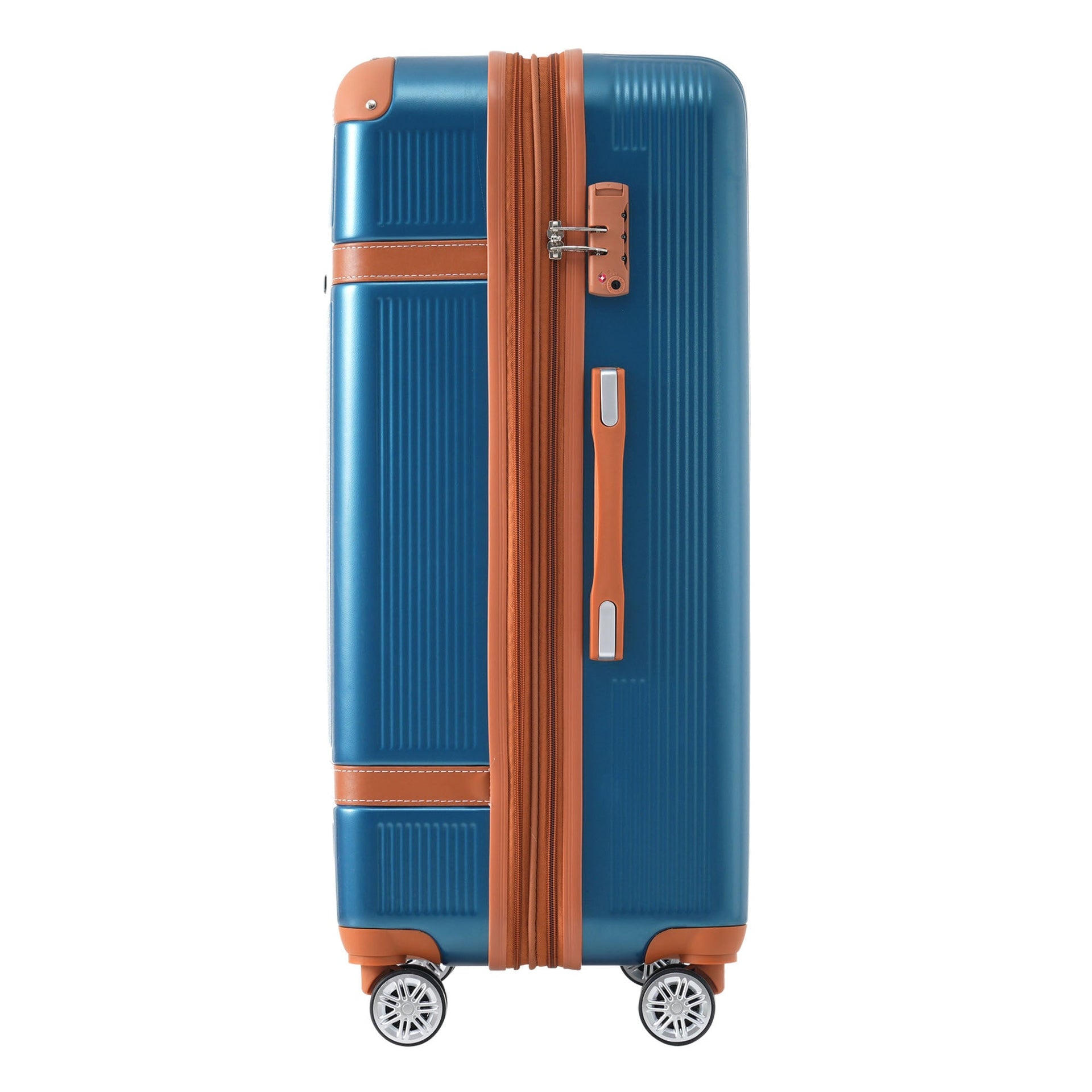 Hardshell Luggage Sets 3 Piece double spinner 8 wheels Suitcase with TSA Lock Lightweight 20''24''28''
