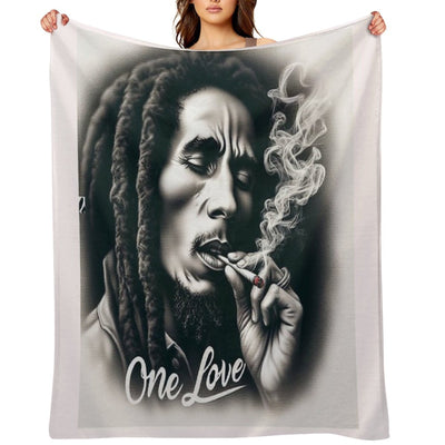 BOB MARLEY Easy Care Throw Blanket
