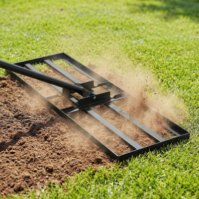 30 x 10 Inch Heavy Duty Lawn Level Tool with 69 Inch Handle-Black
