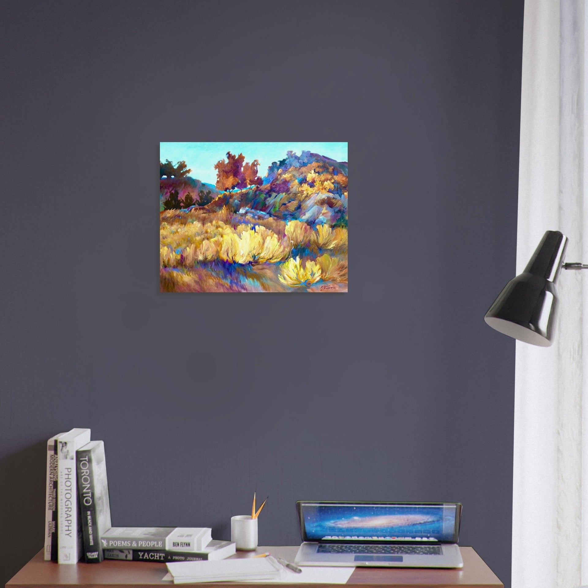 'Rock Ridge' Landscape I 16x20 Museum-Quality Matte Paper Poster | Original Artwork by American Artist Barbara Cleary