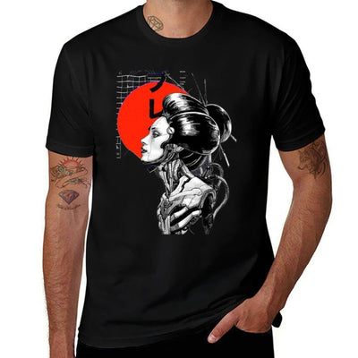 Cyberpunk Vaporwave Japanese Cotton T-Shirt