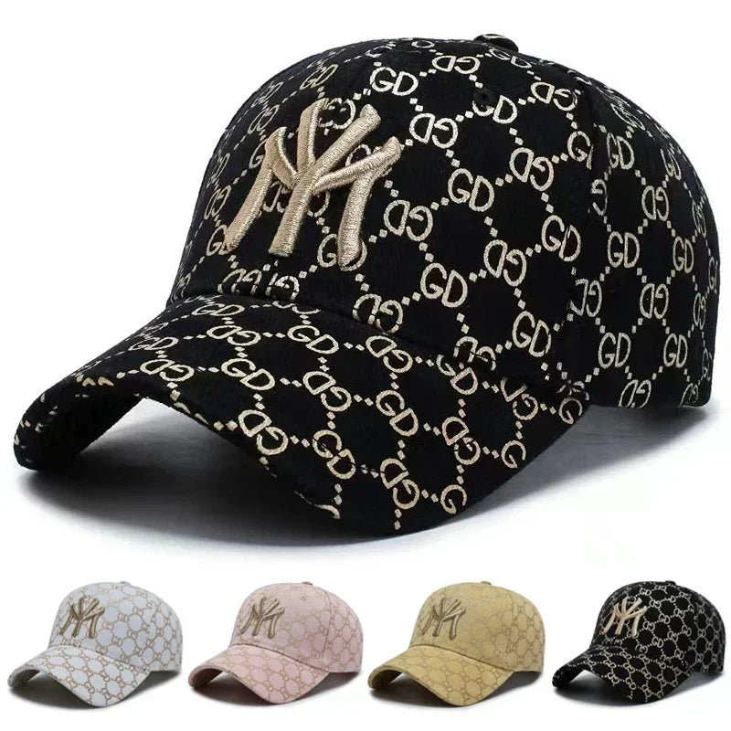 Fashion Men Women Cotton Embroidery for MY Baseball Caps Outdoor Sport Fishing Golf Sunshade Adjustable Hat Casual Four Seasons