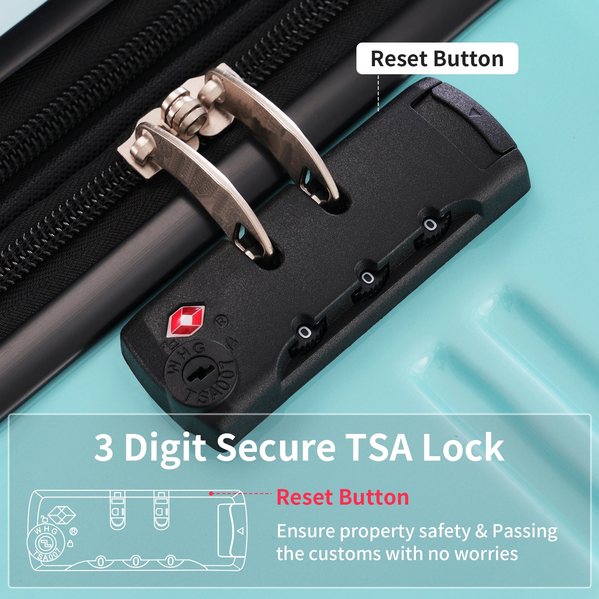 Hardshell Luggage Sets 3 Piece Gradient Color Expandable Suitcase with Spinner Wheels and TSA Lock Lightweight 20' 24' 28' Available,Gradient Blue