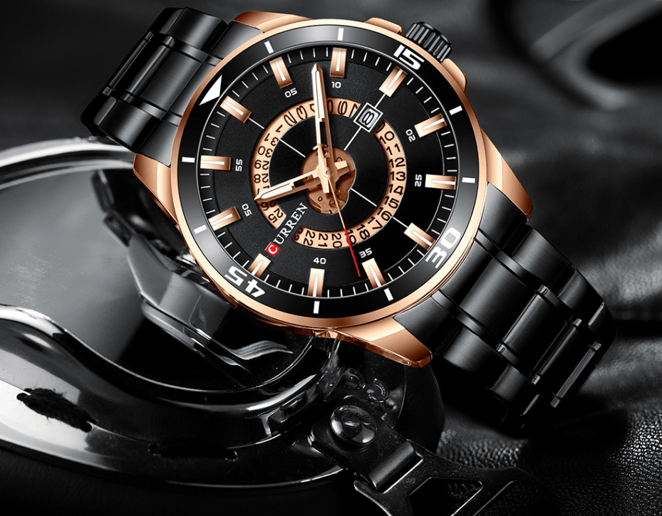 Men's Modern Sports Waterproof Watch Luxury Unique Design Fluorescent Hands Perfect Gift