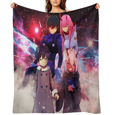 Darling In The FranXX 3 Wrinkle-free Throw Blanket