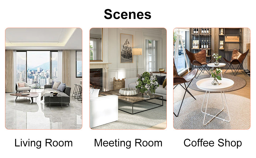 The black coffee table has patterns Modern rectangular table suitable for living rooms and apartments 43.3