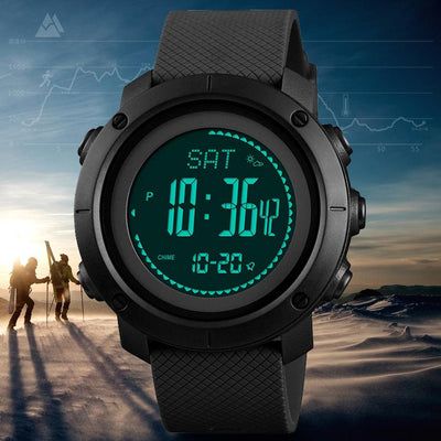 SKMEI 1427-belt type altimeter barometer thermometer altitude men's digital watch sports clock mountain climbing hiking watch Monterey