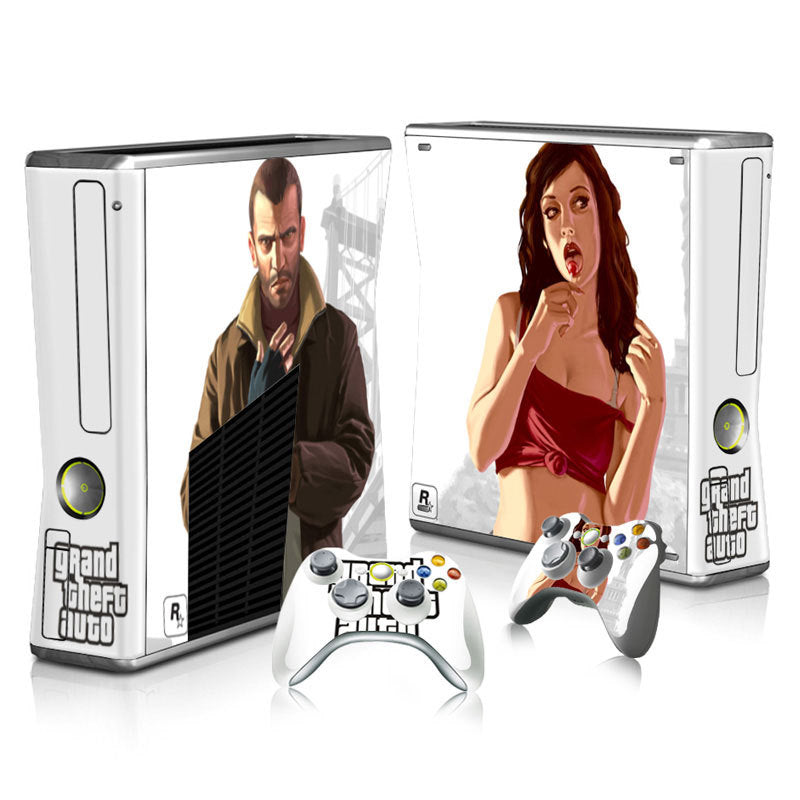 Xbox 360 Slim Full Body Color Membrane Stickers with Scratch-Resistant Protection