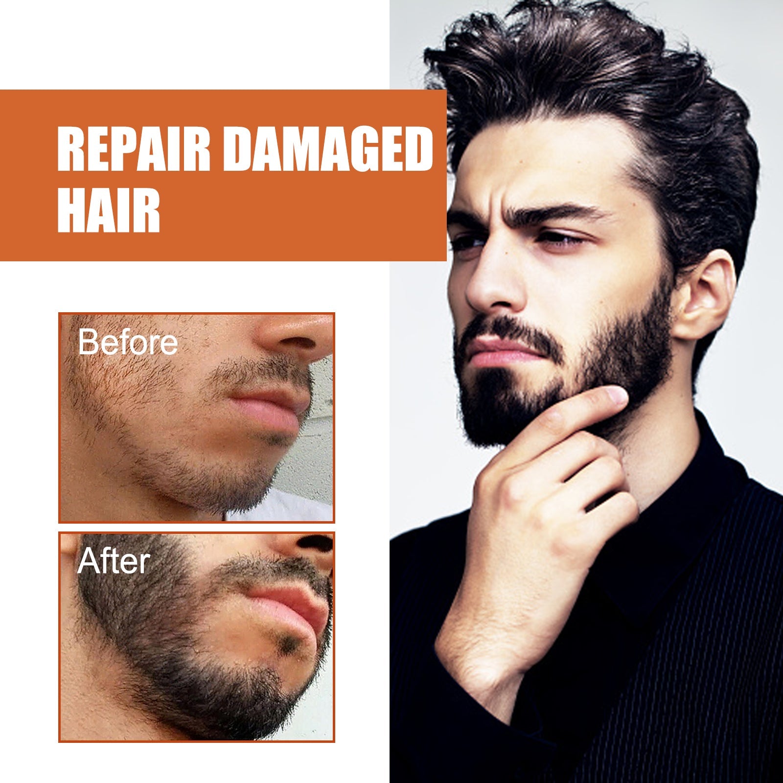 Beard Growth Care Oil Strong And Dense Growth Men's Beard Nourishing Care Essential Oil