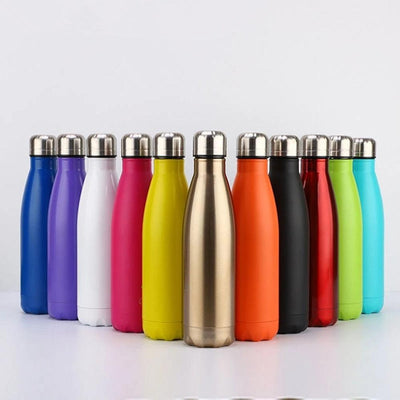 350/500/750/1000ml Double Wall Stainless Steel Water Bottle Thermos Bottle Keep Hot and Cold Insulated Vacuum Flask Sport Stainless Steel Double Wall Insulated Water Bottle for Travel