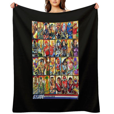 G.I. Joe in The 80s! Movie Edition! Throw Blanket