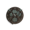 Flower Wall Mounted Garden Clock and Thermometer