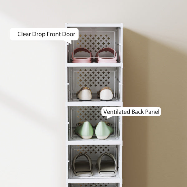 Shoe Racks Foldable design allows easy setup and storage