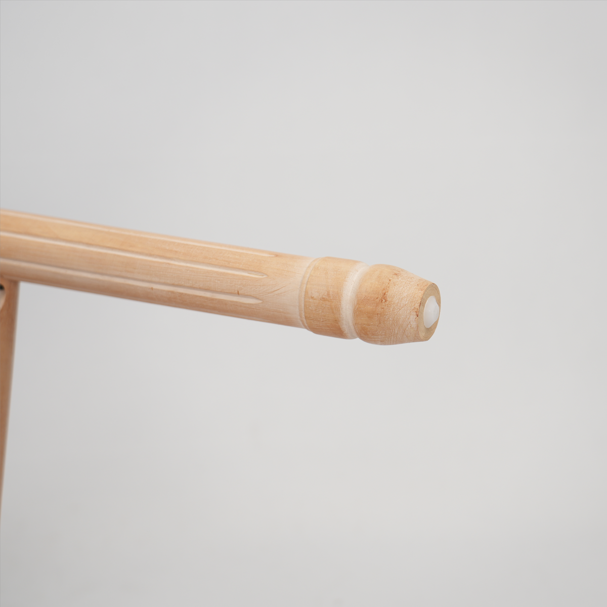 Hengming French Country Wooden Barstools Rattan Back With Upholstered Seating , Beige and Natural