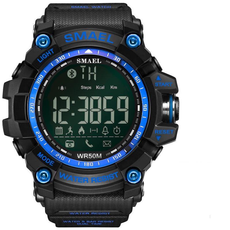 Smart Sport Mens Chronograph Watch Sport Stop Army Military Multifunction Waterproof 50M LED Digital Watch for Man