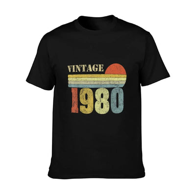 1980 40th Birthday Gift Vintage Retro Men Women 40 Years Old Moisture-wicking T-Shirt