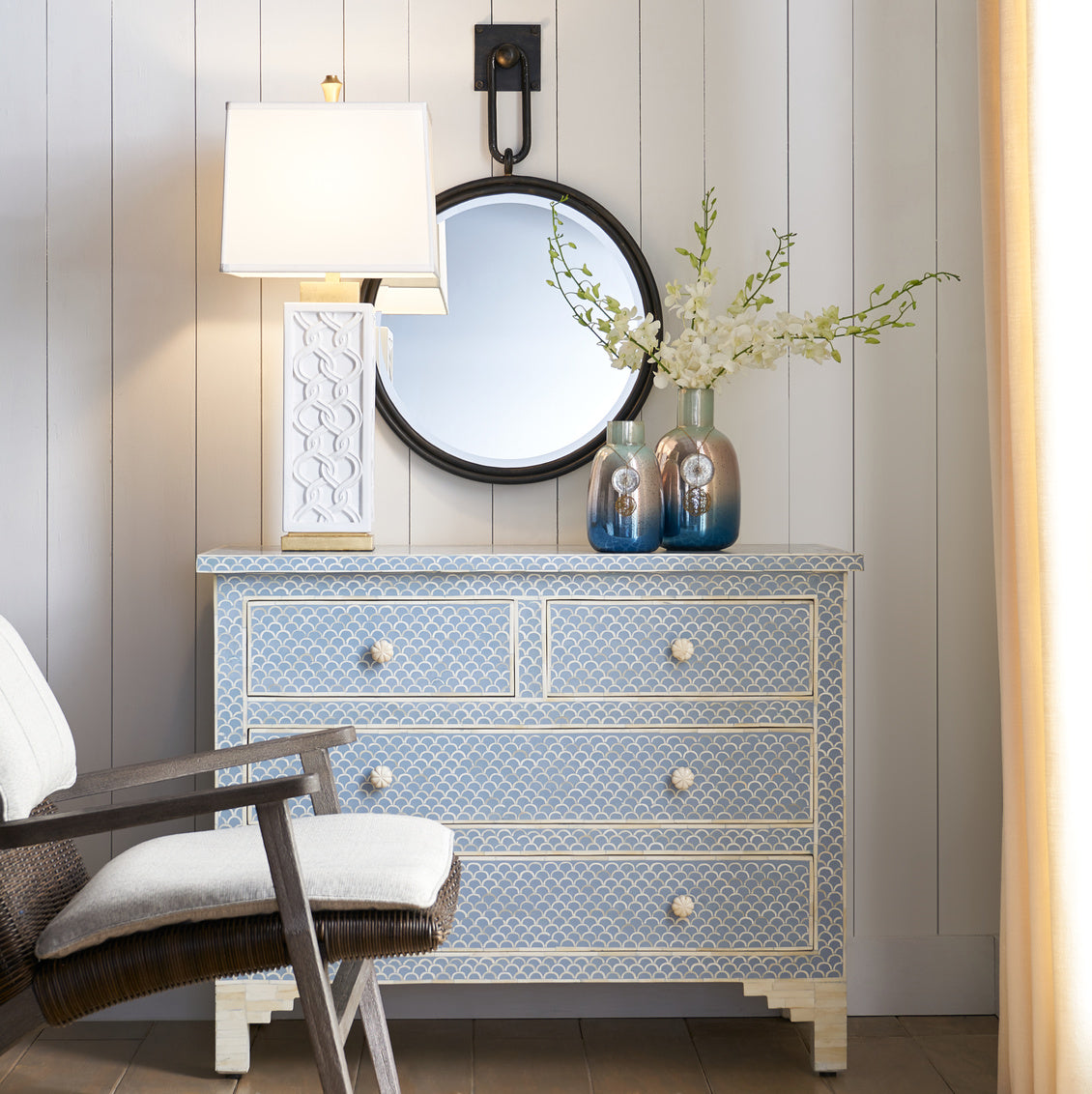 Milford Bone Inlay Chest by Chelsea House