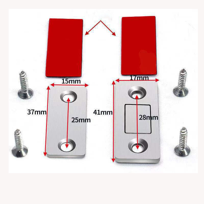 Punch Free Ultra-Thin Invisible Door Suction Sliding Door Wardrobe Door Magnetic Double Magnet Sliding Door Cabinet Strong Magnetic Absorption