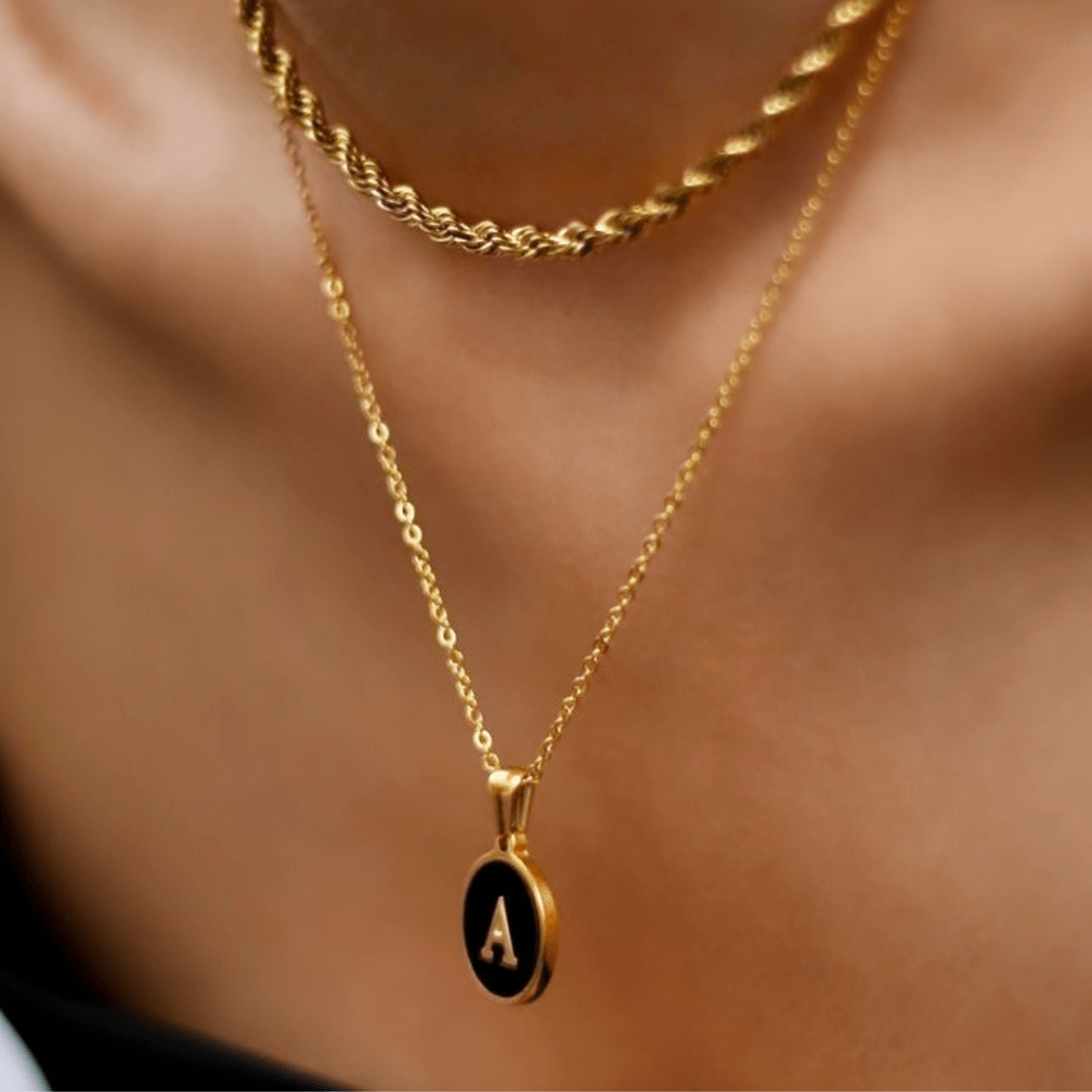 Personalized Initial CIRCLE Necklace