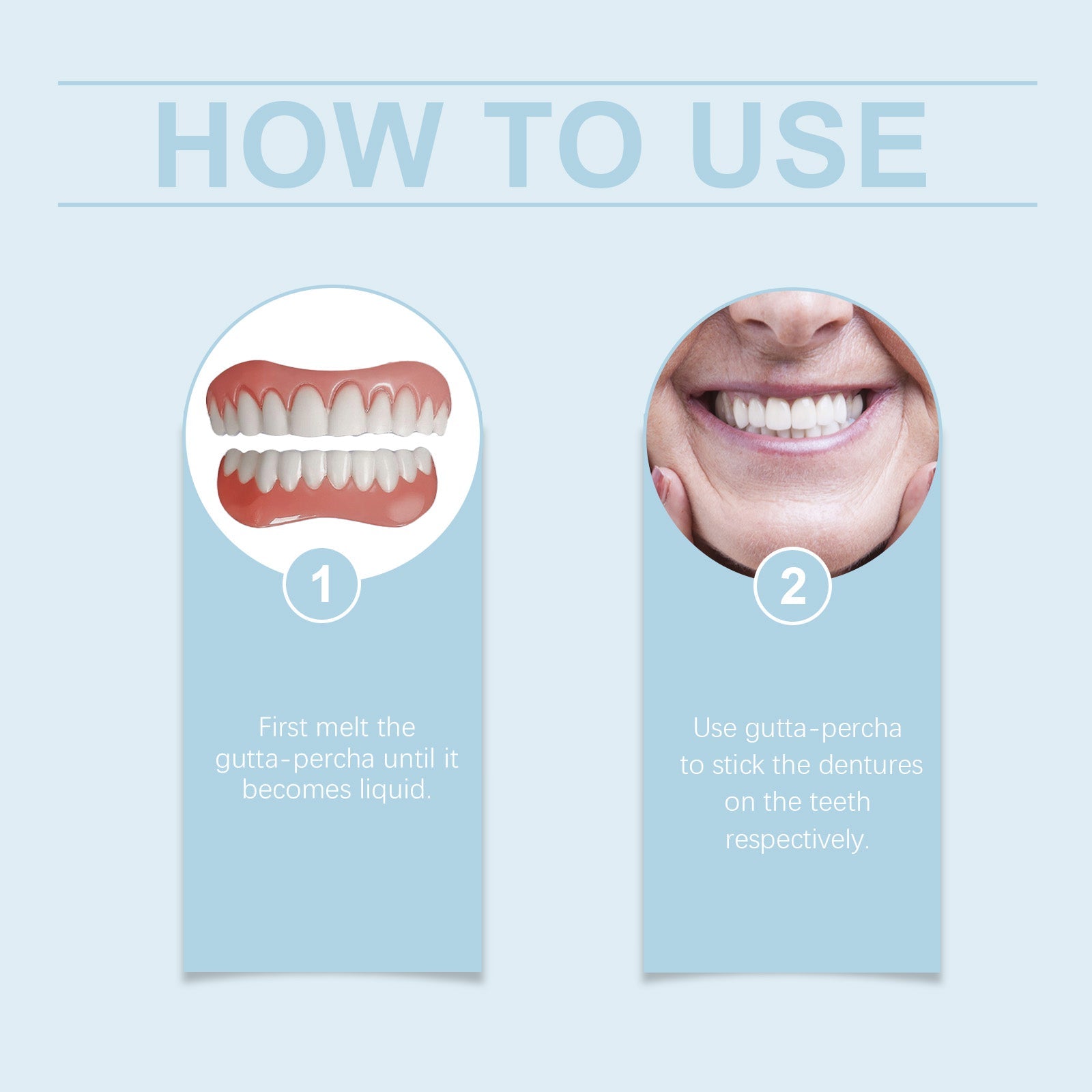 Denture Retouching Kit For Improved Comfort Denture Crevices Beauty Kit