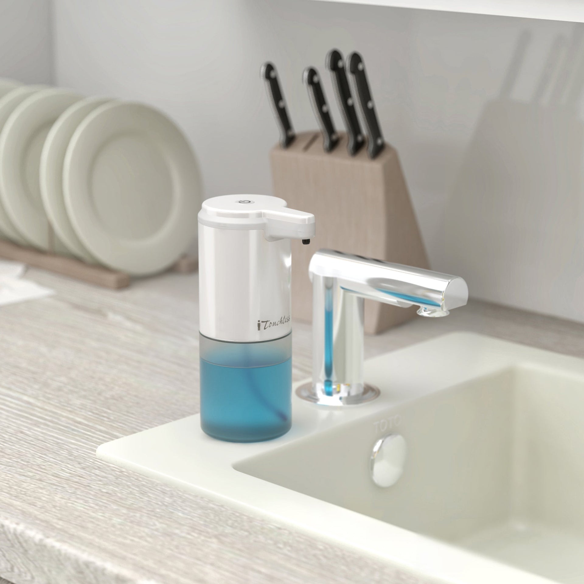 Ultraclean White Sensor Foam Soap Dispenser