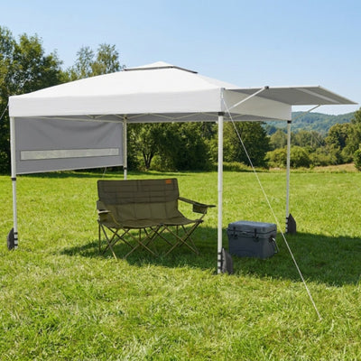 3-Piece Outdoor Adventure Bundle: Pop Up Canopy Tent 20Qt Cooler and Oversized Loveseat