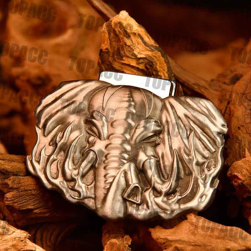 Western Metal Lighter Belt Buckle