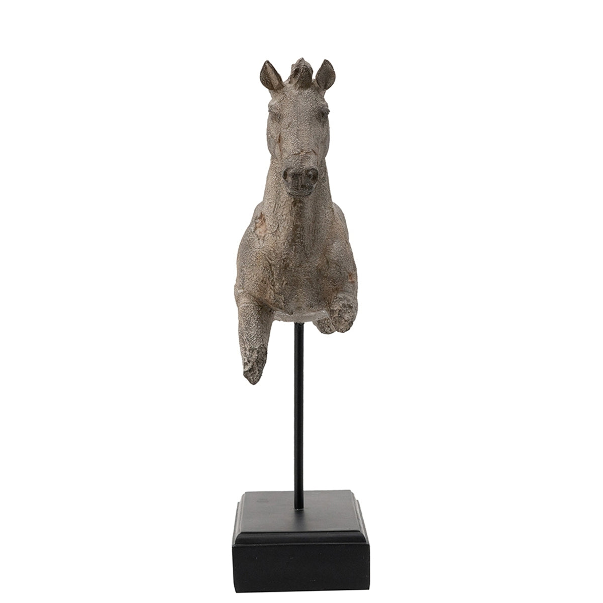 14x4.5x17' Antique Horse Statue On Stand