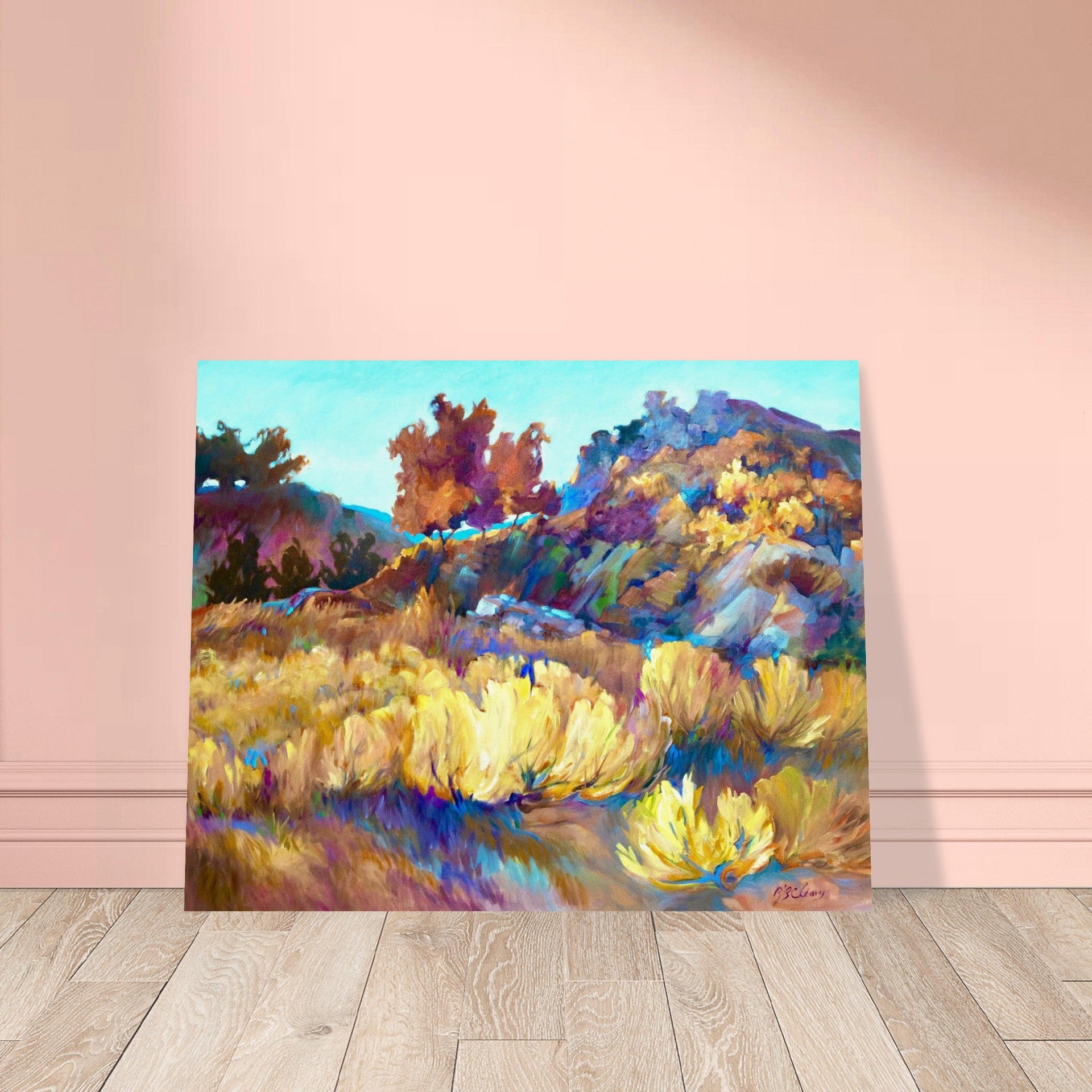 'Rock Ridge' Landscape I 16x20 Museum-Quality Matte Paper Poster | Original Artwork by American Artist Barbara Cleary
