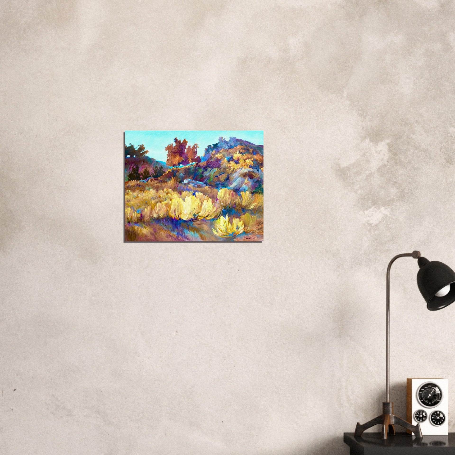 'Rock Ridge' Landscape I 16x20 Museum-Quality Matte Paper Poster | Original Artwork by American Artist Barbara Cleary
