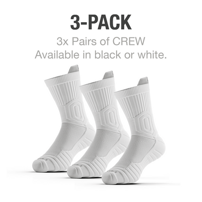 CloudFusion Athletic Cushioned Crew Socks - Summer