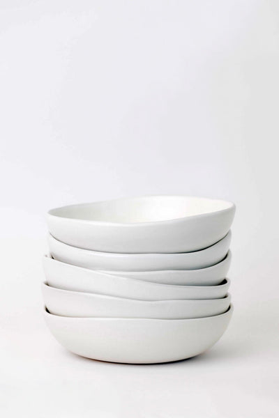 Drift Bowl - Matte White - Set of 6