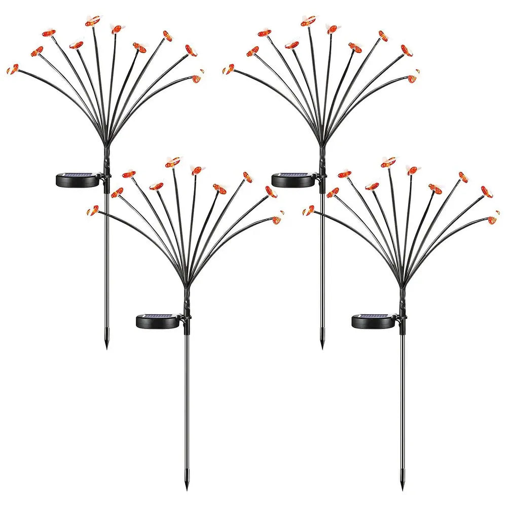 4-Pack Waterproof Solar Bee LED Stake Lights