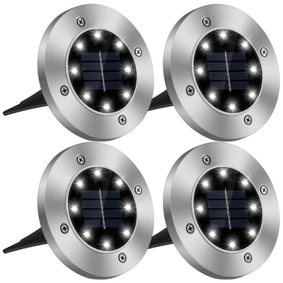 4-Pieces: Solar Powered Ground Light
