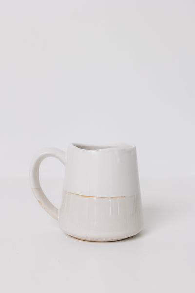 Sonnet Stoneware Coffee Mug - Matte White/ Glossy White - Set of 4