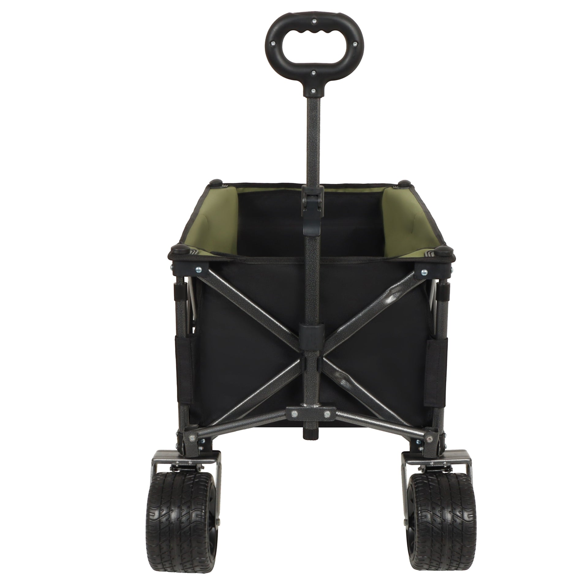 Collapsible Folding Wagon 300L,49' Extra Long Collapsible Wagon with Tailgate, All-Terrain 7'x 4' Big Wheels,Beach Wagon Cart Heavy Duty 400LBS Foldable Foldable Beach Wagon for Garden Sports Camping