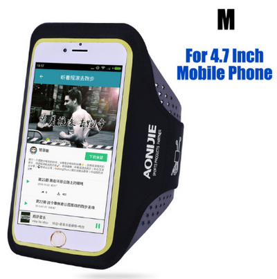 AONIJIE Running Arm Pack Outdoor Sport Hiking Camping Gym Fitness 5.5 4.7 Inch Touch Screen iPhone 6S Mobile Phone Bag