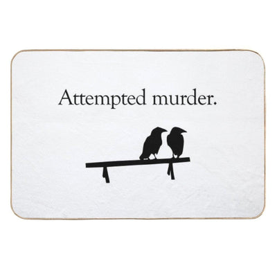 Attempted Murder Easy Maintenance Bath Mat